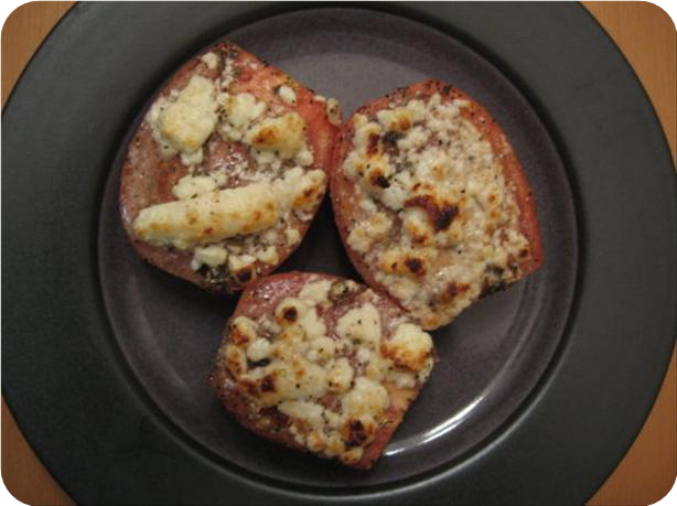 Broiled Tomatoes With Feta Cheese