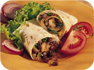 Bean and Veggie Wraps