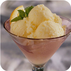 Pina colada sherbet 