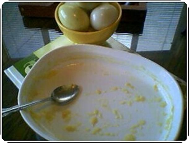 Microwaved ' Baked' Egg Custard