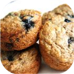 Low-Fat Blueberry Bran Muffins