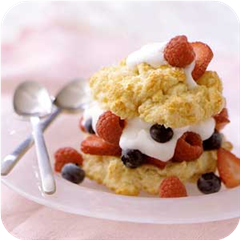 Mixed berry shortcake 