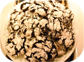 Double Chocolate Krinkle Fudge Cookies
