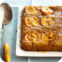 Apple upside-down cake 