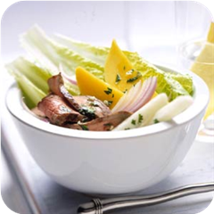 Steak Salad with Cilantro Oil