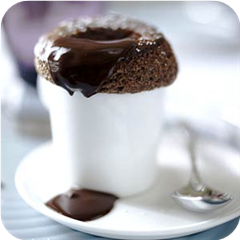 So-easy chocolate souffle 