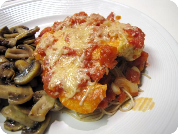 Braised Chicken With Gratin Tomatoes