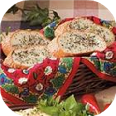 Basil-Buttered French Bread