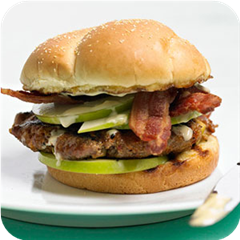 Apple bacon burger 