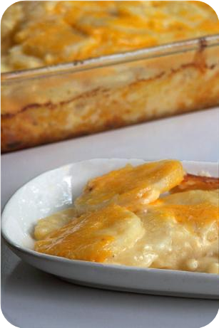 Simply Rich Cheddar Scalloped Potatoes