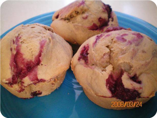 Raspberry and Coffee Muffins
