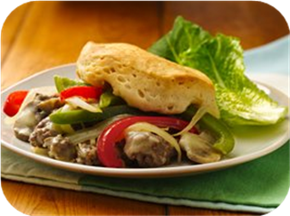 Philly Cheese and Ground Beef Casserole