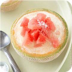 Double melon bowls 