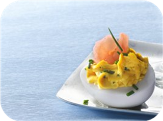 Shrimp Cocktail Deviled Eggs