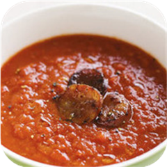 Chorizo and capsicum soup