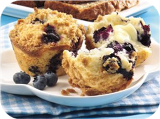 Streusel-Topped Blueberry Muffins