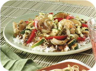 Chile and Basil Vegetable Stir-fry