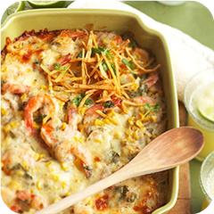 Fiesta Tortilla-Shrimp Casserole