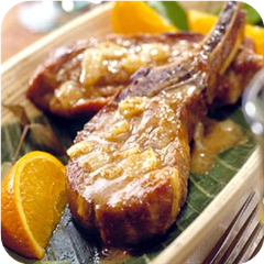 Mustard-glazed ribs 
