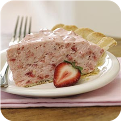 Strawberry chiffon pie