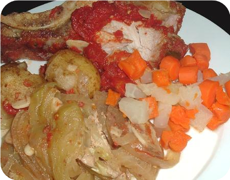 Pulled Pork With Cabbage and Onions (Crock Pot)