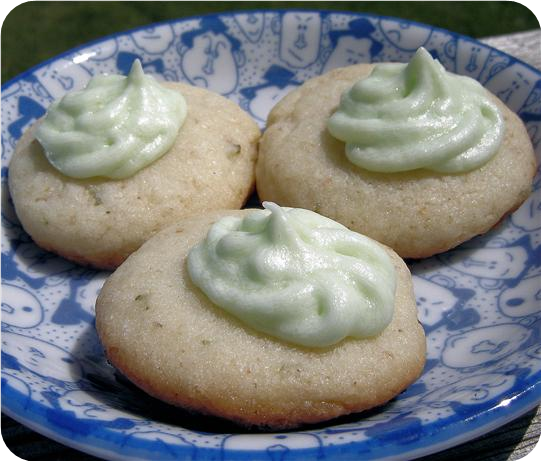 Frosted Lime Wafers