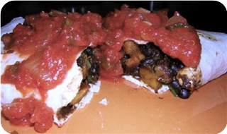 Pumpkin & Black Bean Burritos