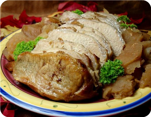 Crock Pot Apple-Glazed Pork Roast