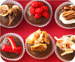 Mini cocoa cakes 