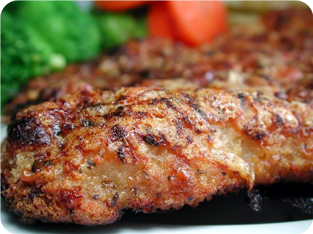 Crispy Parmesan Breaded  Chicken for One