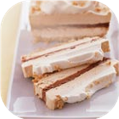 Chocolate and Peanut Butter Ribbon Dessert