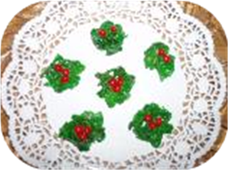 Holly Christmas Cookies