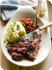 Flank Steak with Chunky Ketchup