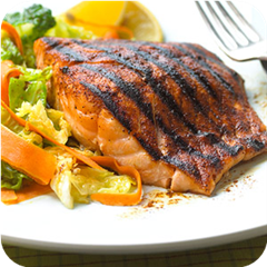 Spice-rubbed salmon 