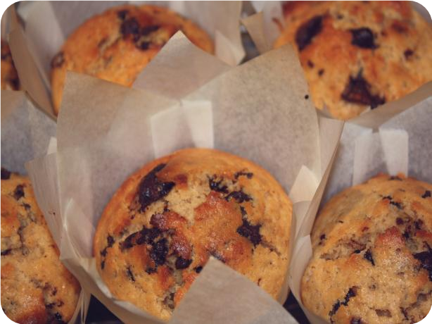 Coffee Choc Chip Muffins
