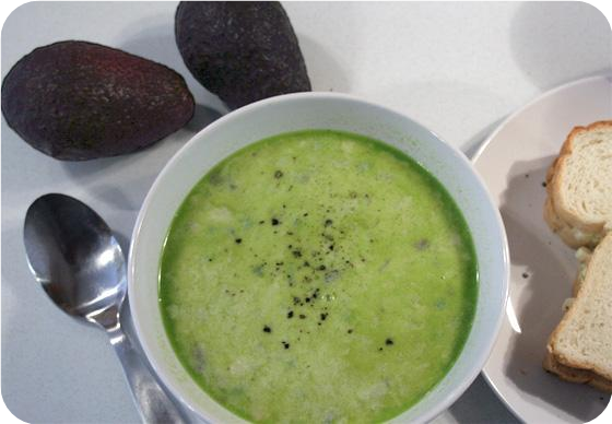 Avocado and Crab Meat Soup