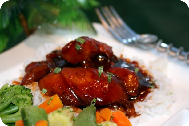 The One Glazed Chicken Thighs