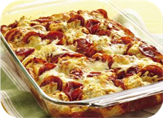 4-Ingredient Pizza Bake