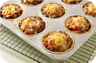 Cheesy Salsa Mini Meatloaves