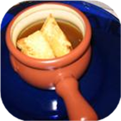 French Onion Soup With Browned Garlic