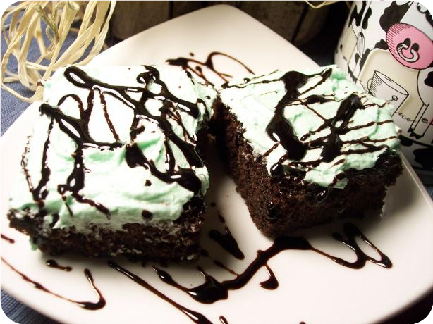 Layered Mint Chocolate Brownies