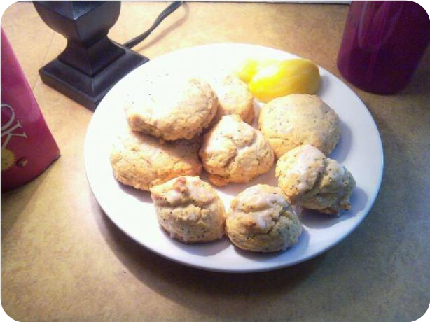 Iced Lemon Poppy Seed Cookies