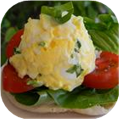 Tomato Basil Egg Salad Sandwich