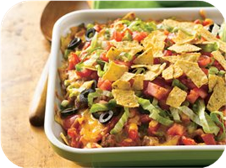 Beef and Bean Taco Casserole
