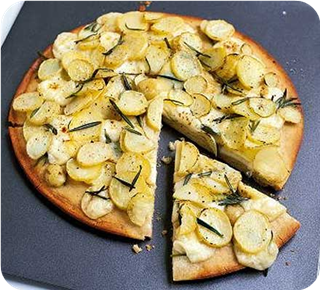 New potato & rosemary pizza 