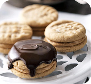 Chocolate PB Mini Sandwiches