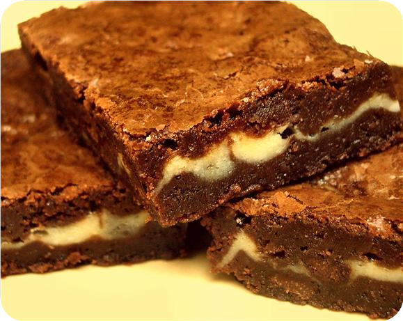 Double Fudge Cream Cheese Brownies