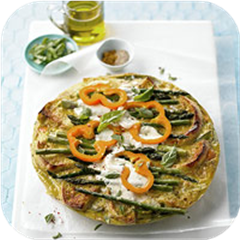 English Muffin and Asparagus Bake