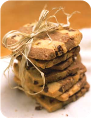 Chocolate ribbon cookies 