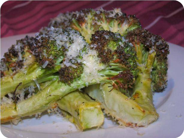 Roasted Broccoli With Asiago